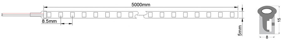 Tira LED neón flex (extrusiones) 