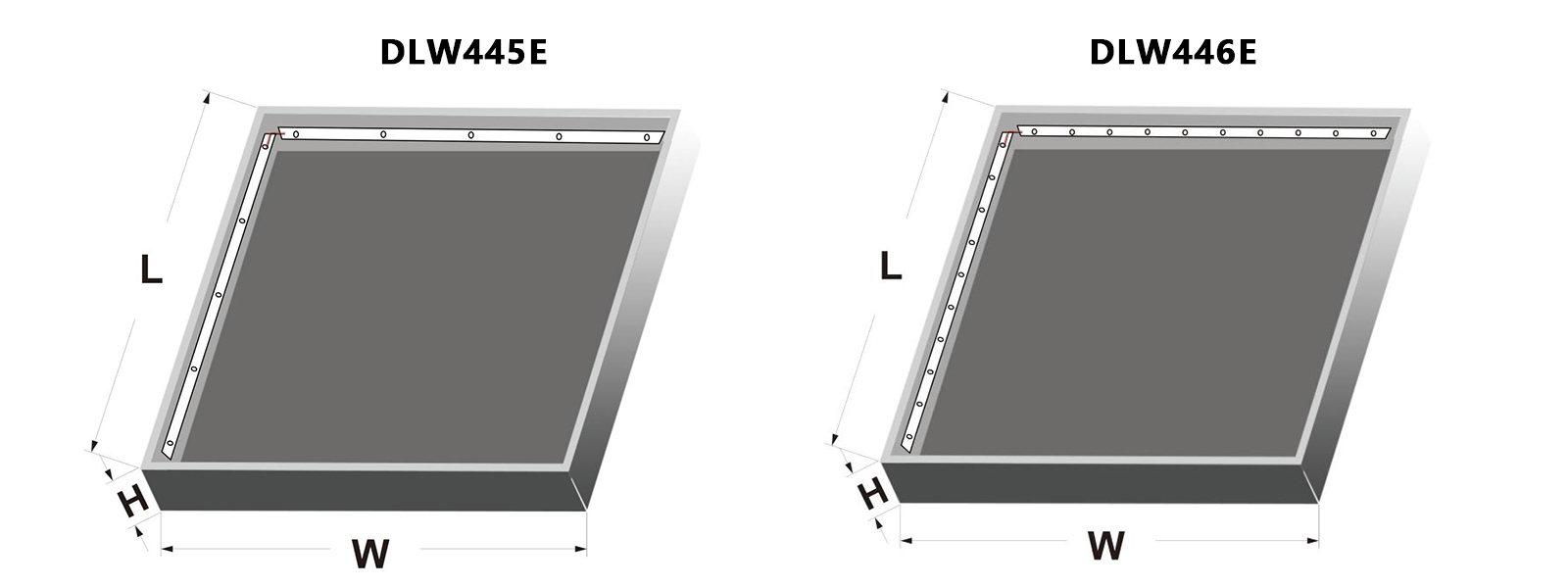 Tira LED rígida con iluminación lateral DLW445E / DLW446E 
