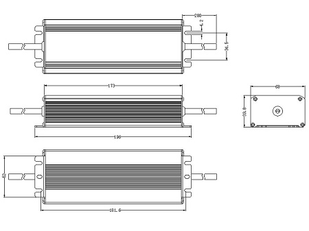  Transformador LED, IP67 